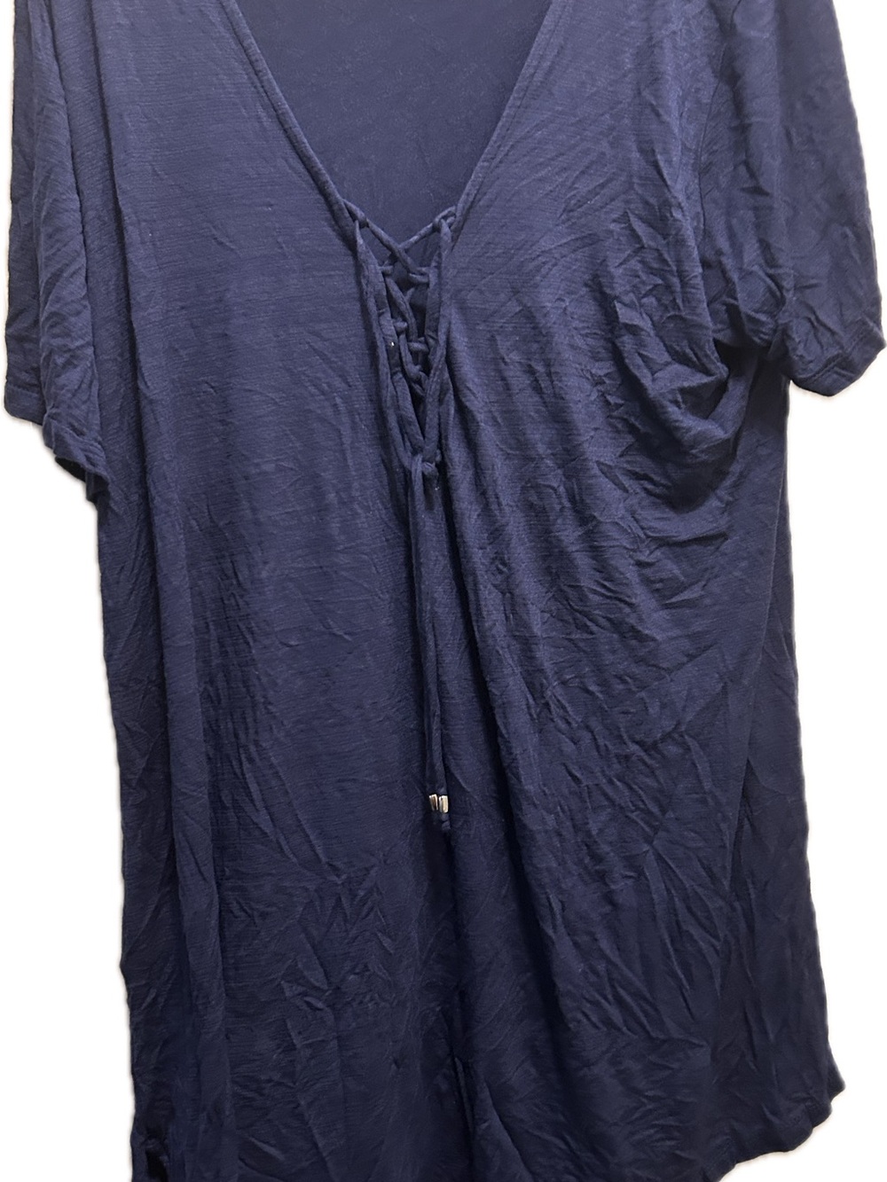 PortoCruz Blue Lace-Up Coverup SZ 1X